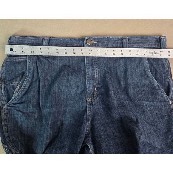 Carhartt FR Flame Resistant Carpenter Jeans Men 40x28 Blue Denim CAT 2 NFPA 2112 - Picture 4 of 10